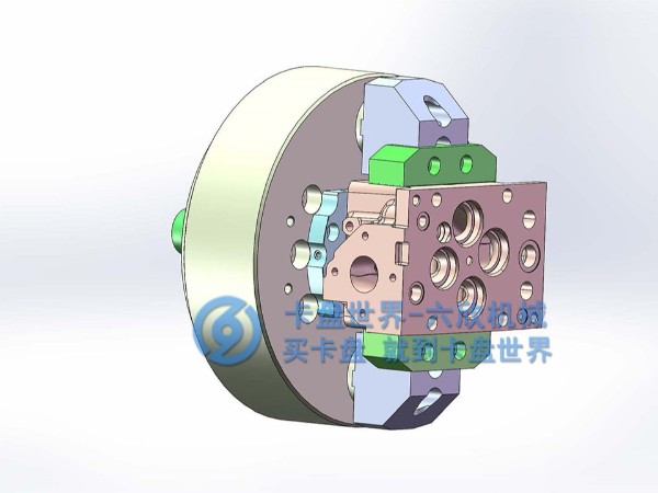 二爪后拉卡盤不規則工件夾持方案